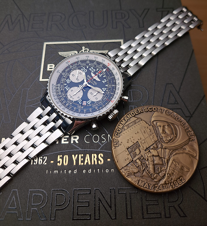 Breitling Cosmonaute 02 Limited Edition Mercury 7 Aurora Carpenter Ref. AB0210